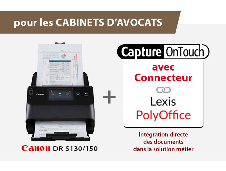 CANON DR-S130/150 + connecteur PolyOffice