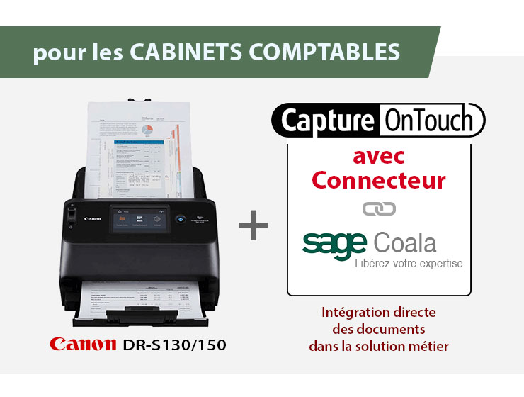 CANON DR-S130/150 + connecteur SAGE Coala